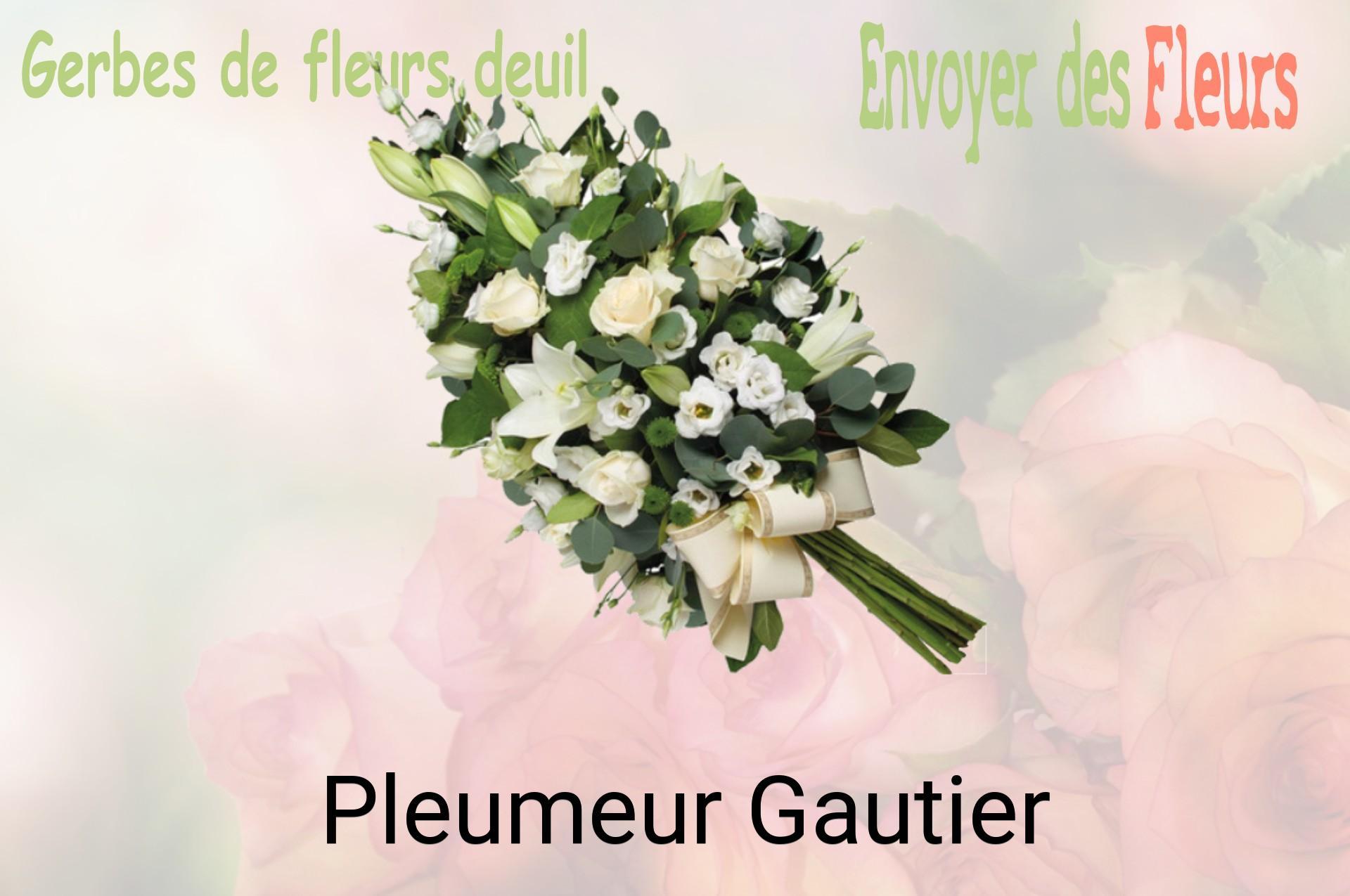Gerbe de fleurs de deuil livrée à Pleumeur-Gautier